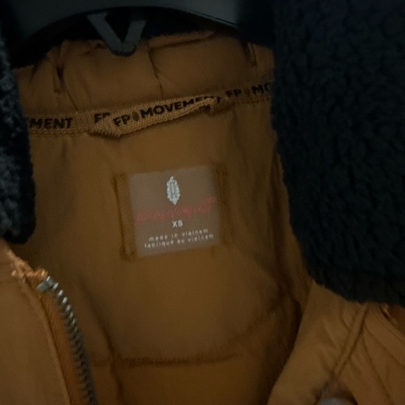 Women's Orange Bomber Jacket free people movement - Picture 5 of 11